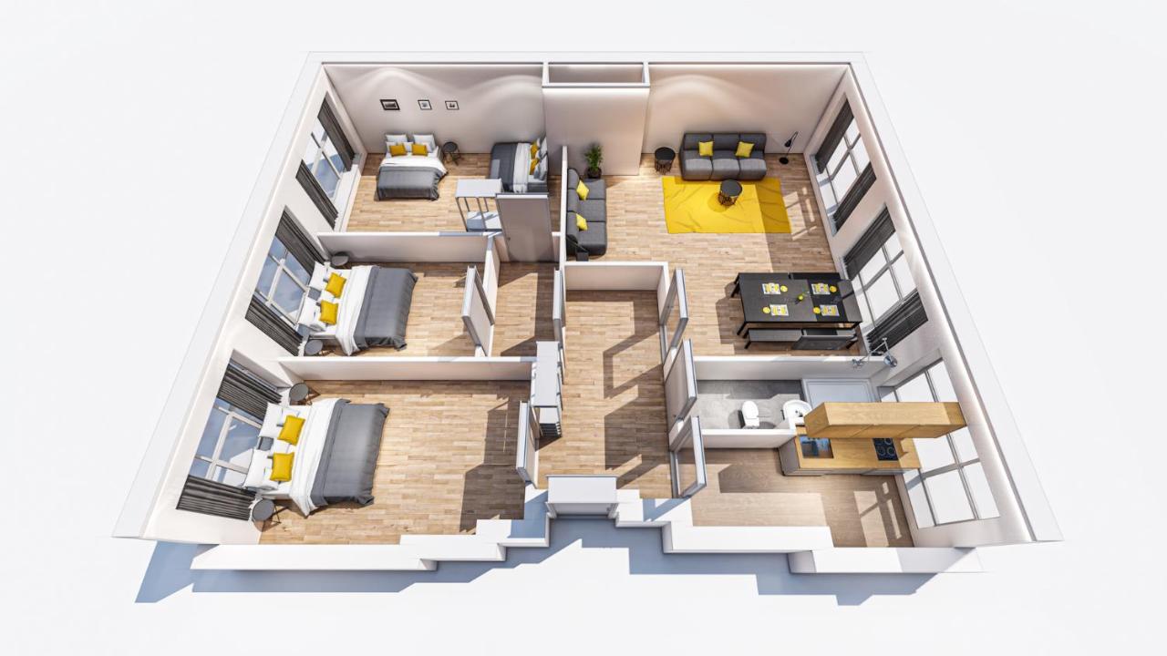 Central +3Br +Big Living Room Next To U-Station Берлін Екстер'єр фото